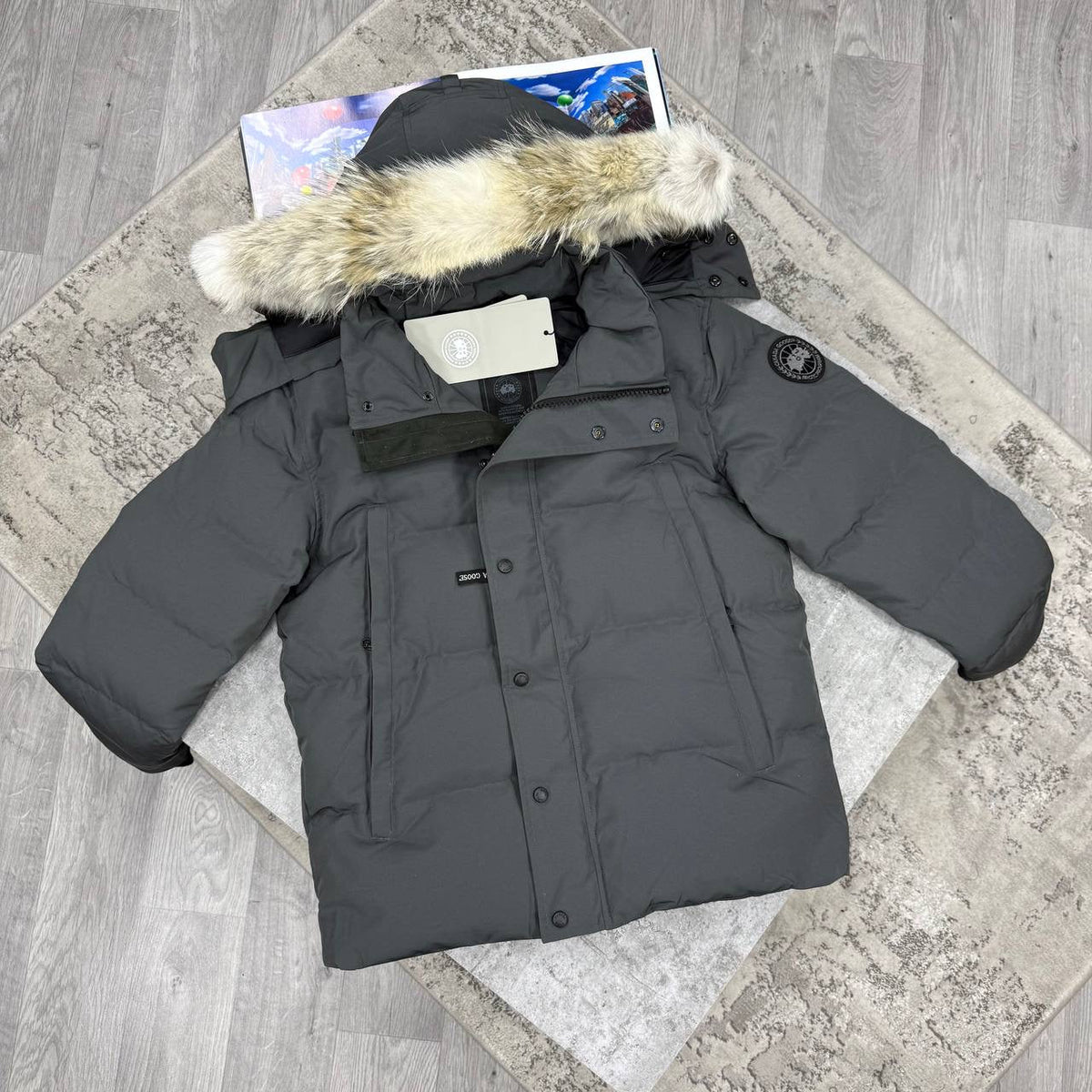 GOOSE Wyndham parka black badge