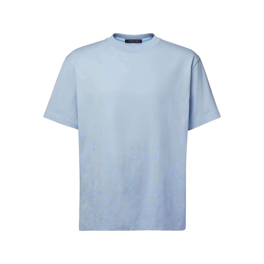 Gradient Signature Flock Print T-Shirt