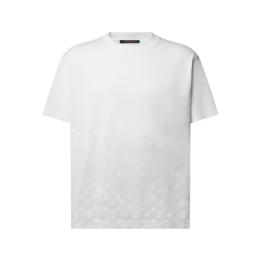Gradient Signature Flock Print T-Shirt