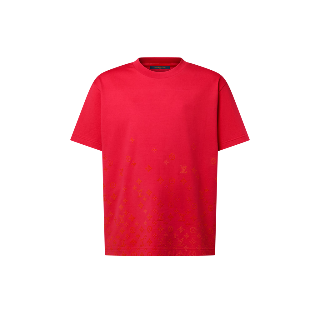 Gradient Signature Flock Print T-Shirt